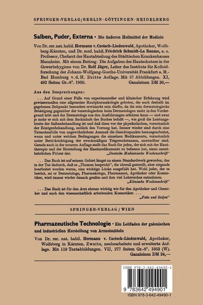 Produktbild: Die &auml;u&szlig;eren Heilmittel 1950&ndash;1955