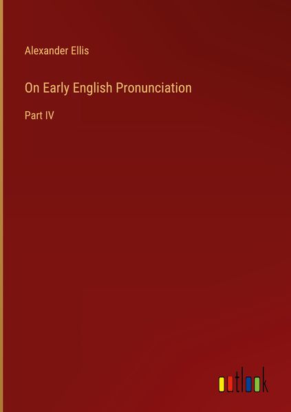 Produktbild: On Early English Pronunciation