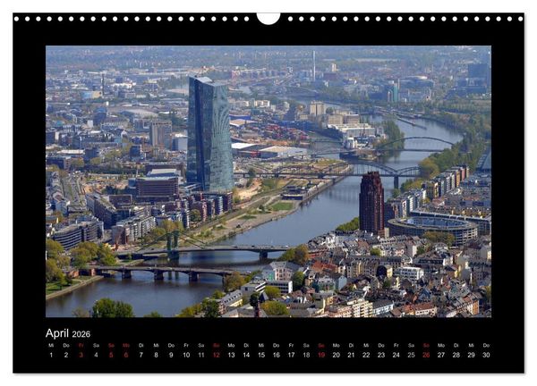 Produktbild: &uuml;ber den D&auml;chern von FRANKFURT (Wandkalender 2026 DIN A3 quer), CALVENDO Monatskalender