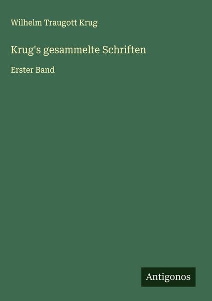 Produktbild: Krug's gesammelte Schriften