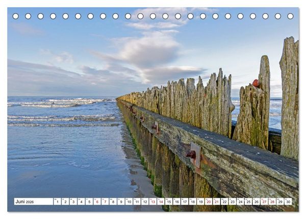 Produktbild: Wintertage auf Norderney (Tischkalender 2026 DIN A5 quer), CALVENDO Monatskalender