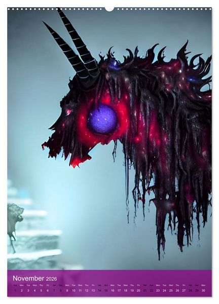 Produktbild: Zombiecorns (Wall Calendar 2026 DIN A2 portrait), CALVENDO 12 Month Wall Calendar