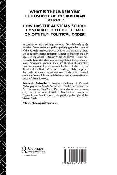 Produktbild: The Philosophy of the Austrian School