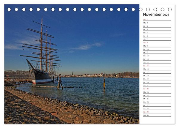 Produktbild: Ostseeheilbad Travem&uuml;nde - Die sch&ouml;nste Tochter L&uuml;becks (Tischkalender 2026 DIN A5 quer), CALVENDO Monatskalender