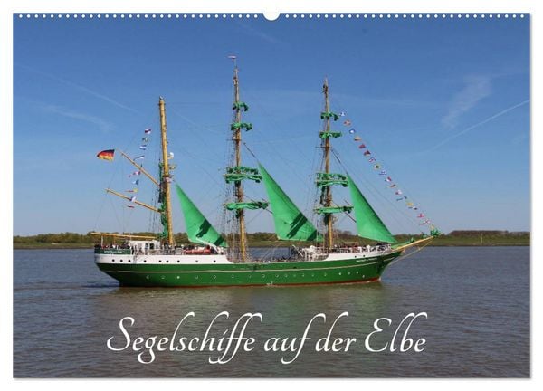Produktbild: Segelschiffe auf der Elbe (Wandkalender 2026 DIN A2 quer), CALVENDO Monatskalender