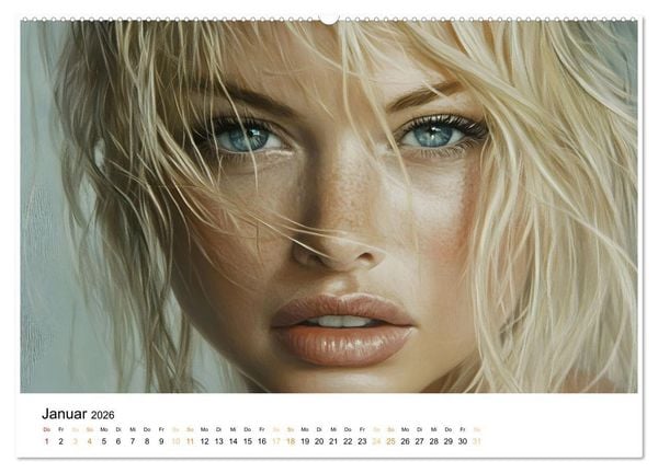 Produktbild: Magische Frauen Portraits (Wandkalender 2026 DIN A2 quer), CALVENDO Monatskalender