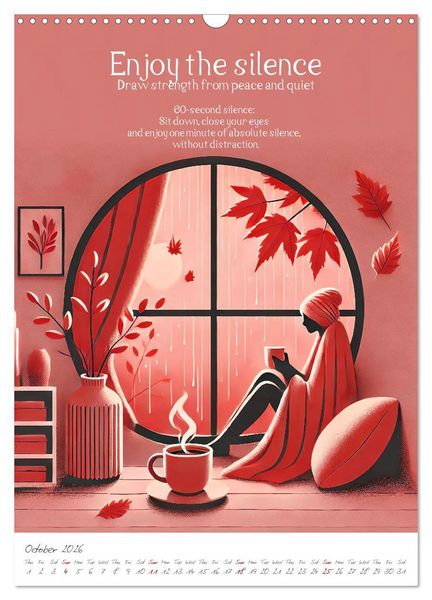 Produktbild: The anti-stress path - Monthly inspirations for more balance (Wall Calendar 2026 DIN A3 portrait), CALVENDO 12 Month Wall Calendar