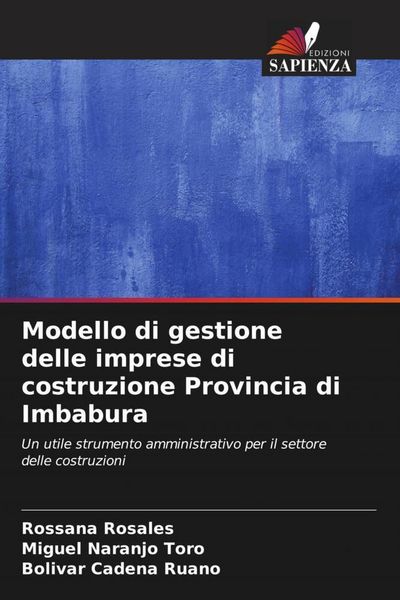 Produktbild: Modello di gestione delle imprese di costruzione Provincia di Imbabura