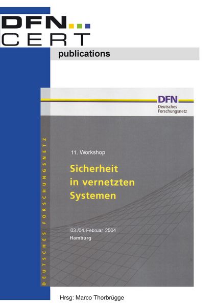 Produktbild: 11. Workshop "Sicherheit in vernetzten Systemen"