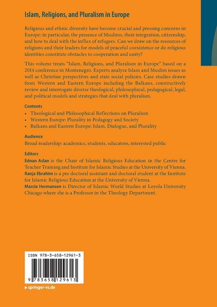Produktbild: Islam, Religions, and Pluralism in Europe