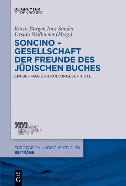 Produktbild: Soncino - Gesellschaft der Freunde des j&uuml;dischen Buches