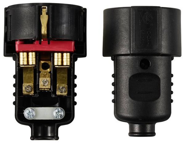 Produktbild: Sygonix SY-6629384 Schutzkontaktkupplung Polypropolene (PP) 250 V/AC Schwarz