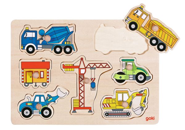 Produktbild: Steckpuzzle Baufahrzeuge