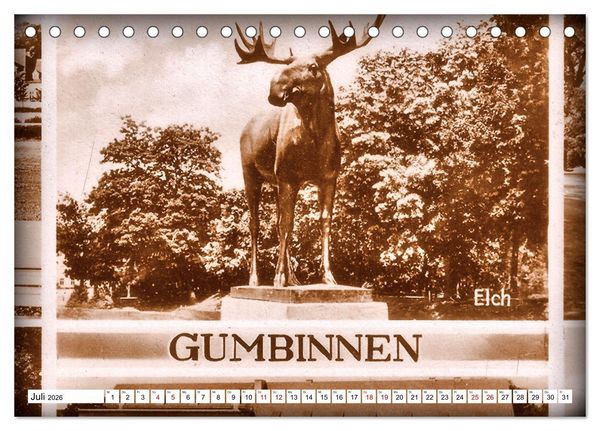 Produktbild: Ostpreu&szlig;ens Elche (Tischkalender 2026 DIN A5 quer), CALVENDO Monatskalender