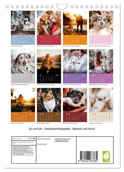 Produktbild: Du und ich - Dreamteamfotografie - Mensch und Hund (Wandkalender 2026 DIN A4 hoch), CALVENDO Monatskalender