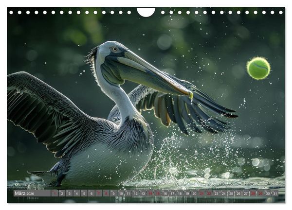 Produktbild: Tierische Balljunkies (Wandkalender 2026 DIN A4 quer), CALVENDO Monatskalender