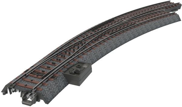 Produktbild: M&auml;rklin H0 C-Gleis (mit Bettung) 24772 Schnellfahrweiche, rechts 1St.
