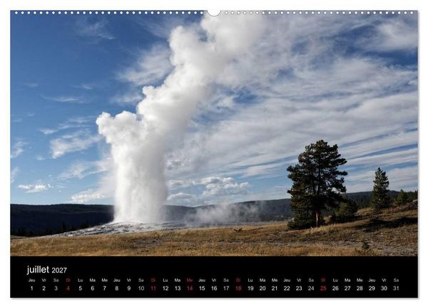 Produktbild: Yellowstone Un grand parc am&eacute;ricain (Calendrier mural haut de gamme 2027 DIN A2 vertical), CALVENDO calendrier mensuel
