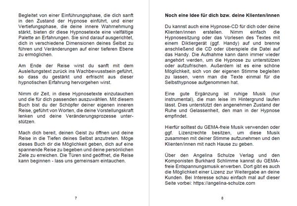 Produktbild: Hypnosetexte zum Vorlesen und selber Zusammenstellen 4
