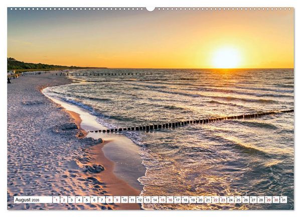 Produktbild: Traumstr&auml;nde an Deutschlands K&uuml;sten (hochwertiger Premium Wandkalender 2026 DIN A2 quer), Kunstdruck in Hochglanz