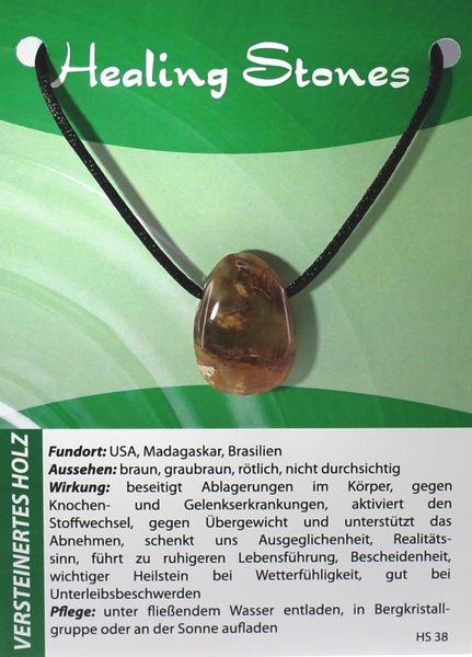 Produktbild: Verstein. Holz Healing Stones Maxicard