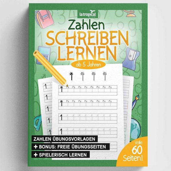 Produktbild: Zahlen schreiben lernen ab 5 Jahren