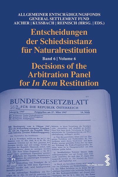 Produktbild: Entscheidungen der Schiedsinstanz f&uuml;r Naturalrestitution/Decisions of the Arbitration Panel for In Rem Restitution