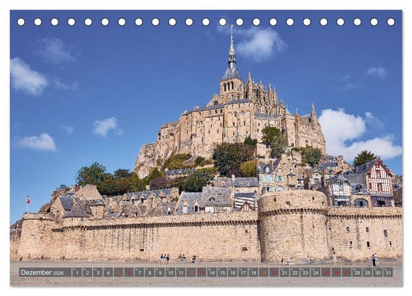 Produktbild: Traumreisen Normandie (Tischkalender 2026 DIN A5 quer), CALVENDO Monatskalender
