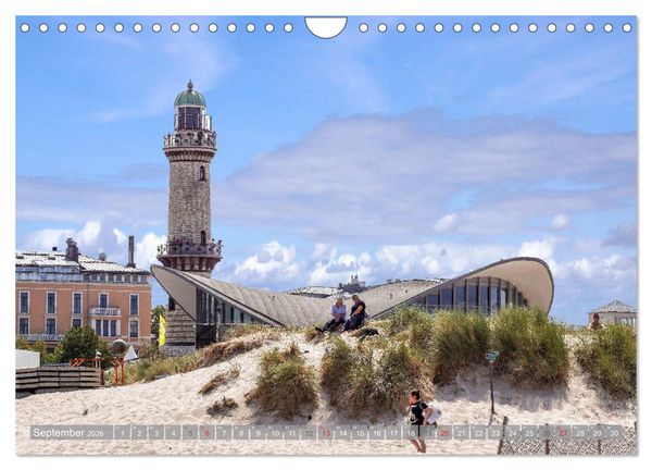 Produktbild: Rostock und Warnem&uuml;nde - Tor zur Welt (Wandkalender 2026 DIN A4 quer), CALVENDO Monatskalender