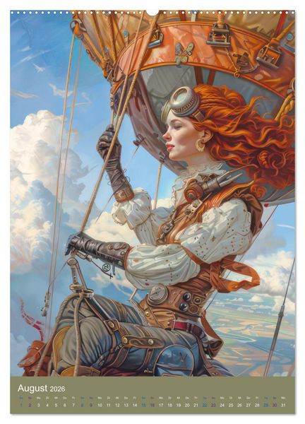 Produktbild: Steampunk Ladies auf Tour (hochwertiger Premium Wandkalender 2026 DIN A2 hoch), Kunstdruck in Hochglanz