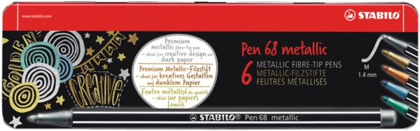 Produktbild: STABILO Filzstift Pen 68 metallic
