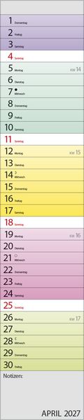 Produktbild: Planer Farbenspiel 2027