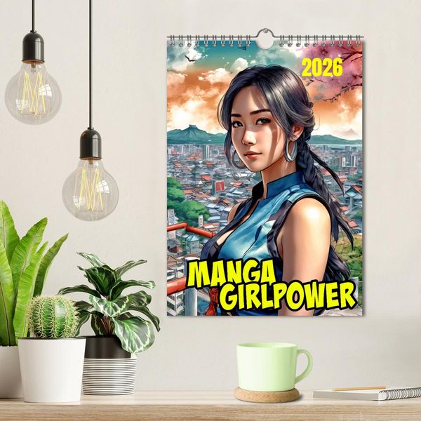 Produktbild: Manga Girlpower (Wandkalender 2026 DIN A4 hoch), CALVENDO Monatskalender