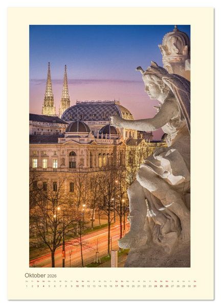 Produktbild: Meine sch&ouml;ne Stadt - ein Spaziergang durch Wien (hochwertiger Premium Wandkalender 2026 DIN A2 hoch), Kunstdruck in Hochglanz