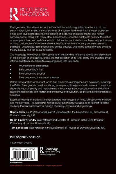 Produktbild: The Routledge Handbook of Emergence