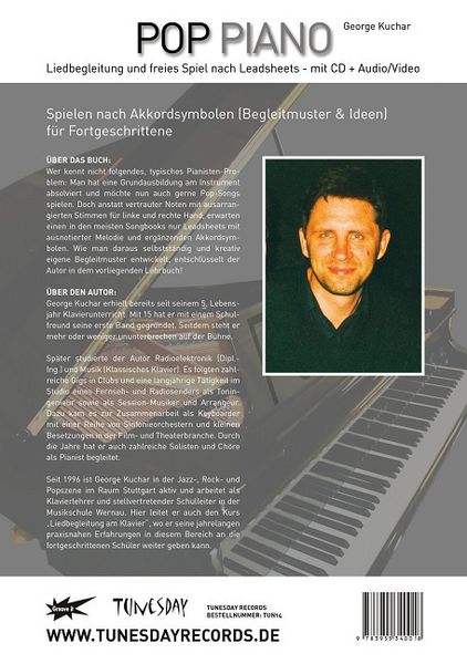 Produktbild: Pop Piano - Liedbegleitung und freies Spiel nach Leadsheets - mit CD+ (Audio/Video)