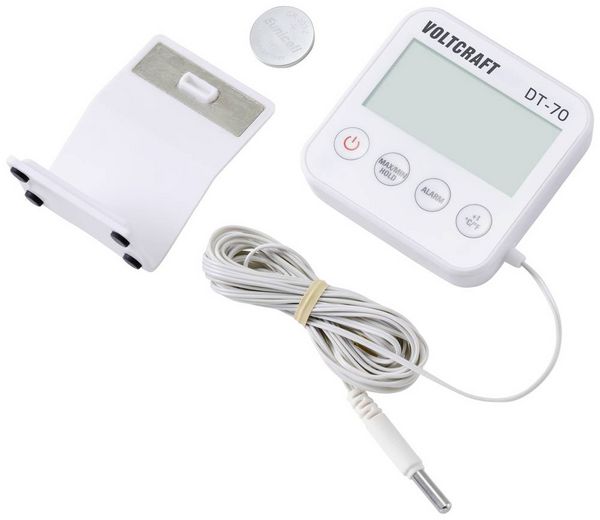 Produktbild: VOLTCRAFT DT-70 Kabeltemperaturf&uuml;hler Messbereich Temperatur -40 bis +70 &deg;C F&uuml;hler-Typ NTC HACCP-konform