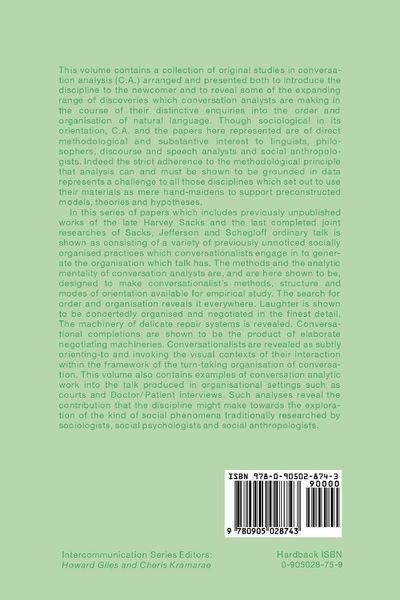 Produktbild: Talk and Social Organisation