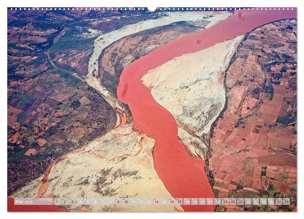 Produktbild: Afrika von oben (hochwertiger Premium Wandkalender 2026 DIN A2 quer), Kunstdruck in Hochglanz