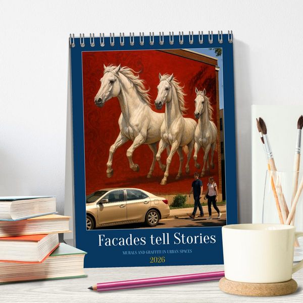 Produktbild: Facades tell Stories (Desk Calendar 2026 DIN A5 portrait), CALVENDO 12 Month DeskCalendar