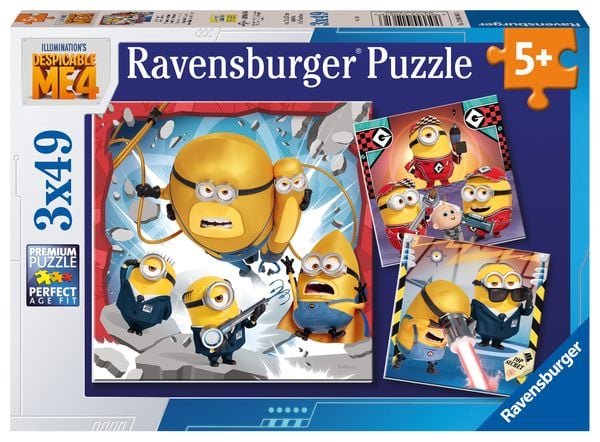 Produktbild: Kinderpuzzle 3x49 Teile - Minions - Noch immer unverbesserlich