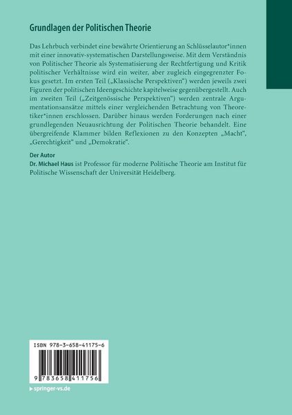 Produktbild: Grundlagen der Politischen Theorie