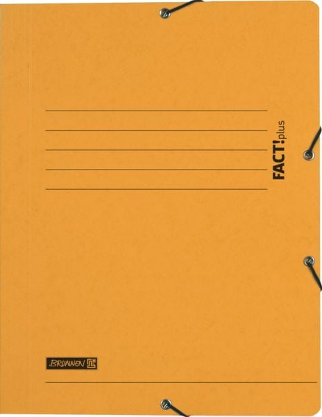 Produktbild: Brunnen Sammelmappe FACT! gelb Gummizug