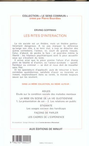 Produktbild: Les rites d'interaction