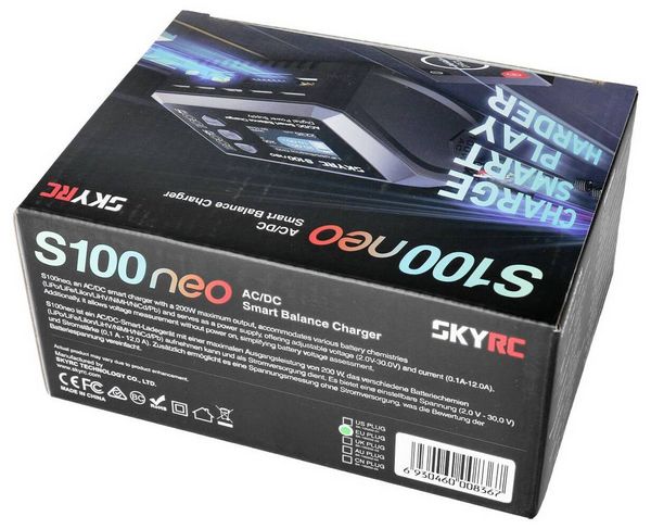 Produktbild: SKYRC S100 Neo Modellbau-Ladeger&auml;t 12A Blei, LiFePO, LiHV, LiIon, LiPo, NiCd, NiMH