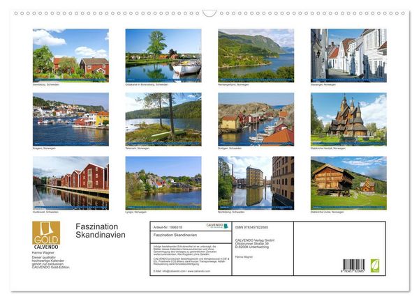 Produktbild: Faszination Skandinavien (Wandkalender 2026 DIN A2 quer), CALVENDO Monatskalender