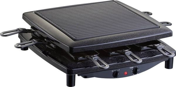 Steba RC 2.1 Raclette 8Pfännchen, Grillfunktion, kabelgebunden Schwarz