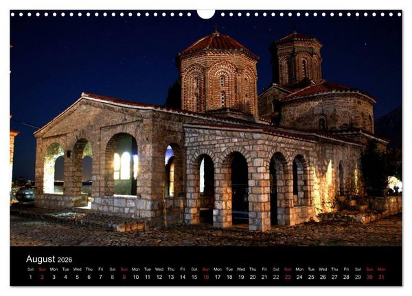 Produktbild: Monuments of Macedonia 2026 (Wall Calendar 2026 DIN A3 landscape), CALVENDO 12 Month Wall Calendar