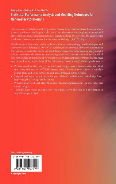 Produktbild: Statistical Performance Analysis and Modeling Techniques for Nanometer VLSI Designs