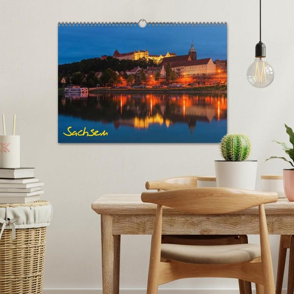 Produktbild: Sachsen (Wandkalender 2026 DIN A3 quer), CALVENDO Monatskalender